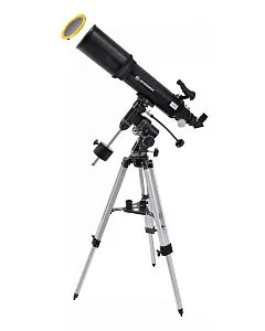 obraz teleskop Bresser Polaris-II AR-102/600 EQ-3 AT-3 z filtrem słonecznym