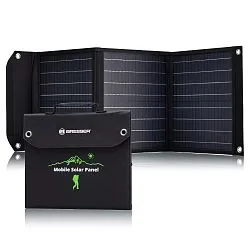 foto przenośna ładowarka słoneczna Bresser 40 W z przyłączem USB
