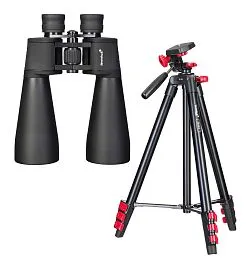fotografia zestaw: Lornetka Levenhuk Bruno BASE 15x70 i statyw  
