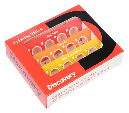 zdjęcie zestaw 12 preparatów Levenhuk Discovery Fauna,  1