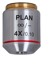 fotografia obiektyw planarno-achromatyczny z korekcją do nieskończoności Levenhuk MED 4x
