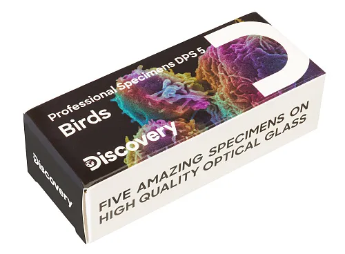 foto zestaw mikropreparatów Levenhuk Discovery Prof DPS 5. „Ptaki”,  1