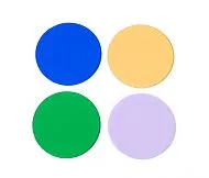 zdjęcie zestaw filtrów kolorowych MAGUS LF4.2 (niebieski, zielony, żółty, szkło matowe)