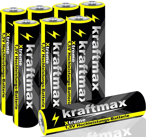 fotografia bateria alkaliczna AAA LR03 Kraftmax 1,5 V (1 szt.),  1