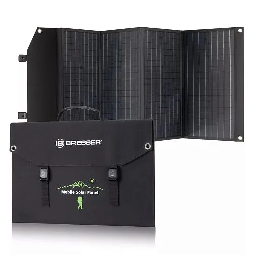 obraz przenośna ładowarka słoneczna Bresser 120 W z przyłączem USB,  1