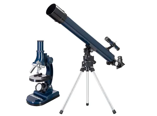 foto zestaw Levenhuk Discovery Scope 2 z książką