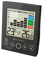 zdjęcie higrometr Bresser z alarmem pleśniowym, czarny