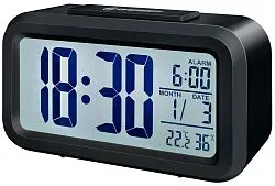 fotografia budzik Bresser MyTime Duo LCD, czarny
