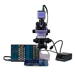obraz cyfrowy mikroskop stereoskopowy MAGUS Stereo D8TR LCD do napraw urządzeń elektronicznych