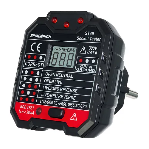 obraz tester do gniazd sieciowych Ermenrich Zing ST40,  1