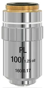 zdjęcie obiektyw planachromatyczny Bresser DIN-PL 100x