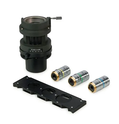 fotografia urządzenie do pracy z kontrastem modulacyjnym Hoffmana MAGUS HCM360, z zestawem obiektywów,  1