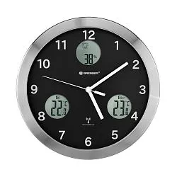 fotografia zegar ścienny Bresser MyTime io 30 cm, czarny