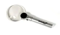zdjęcie lupa Levenhuk Zeno 400 z podświetleniem LED, 2/4x, 88/21 mm, metalowa