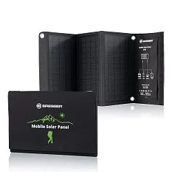 zdjęcie przenośna ładowarka słoneczna Bresser 21 W z przyłączem USB