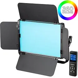 fotografia oświetlenie powierzchniowe Bresser RGB-60W LED