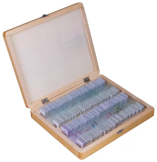 obraz zestaw preparatów Bresser w etui, 100 szt.,  1