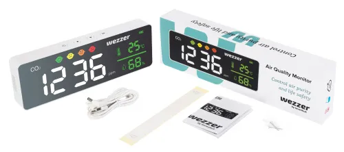 obraz miernik zanieczyszczenia powietrza Levenhuk Wezzer Air MC50,  2