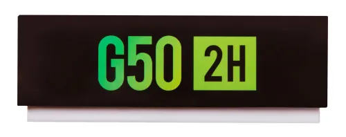 obraz szkiełka podstawowe Levenhuk G50 2H z dwoma łezkami, 50 sztuk,  9