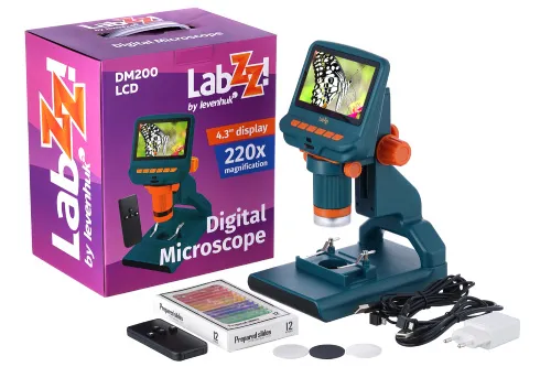 fotografia mikroskop cyfrowy Levenhuk LabZZ DM200 LCD,  2