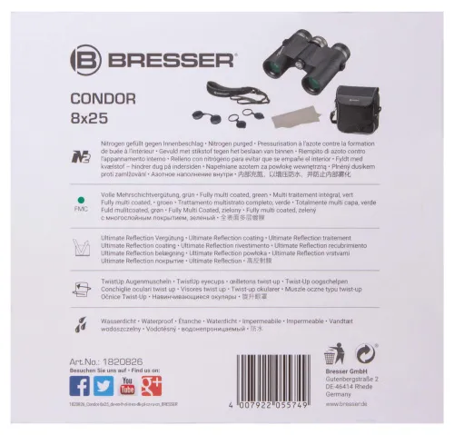 foto lornetka Bresser Condor UR 8x25,  14