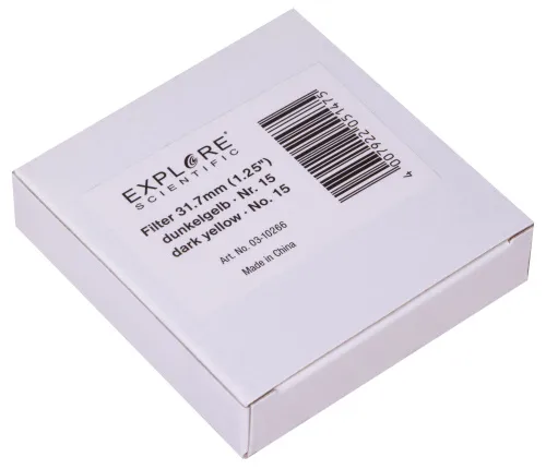 foto filtr ciemnożółty Explore Scientific N15 1,25",  6