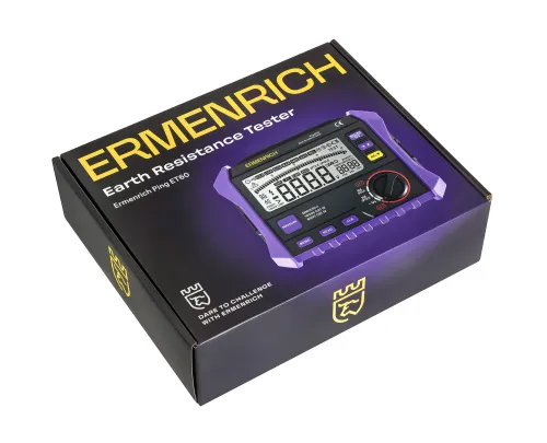 fotografia miernik rezystancji uziemienia Ermenrich Ping ET60,  9