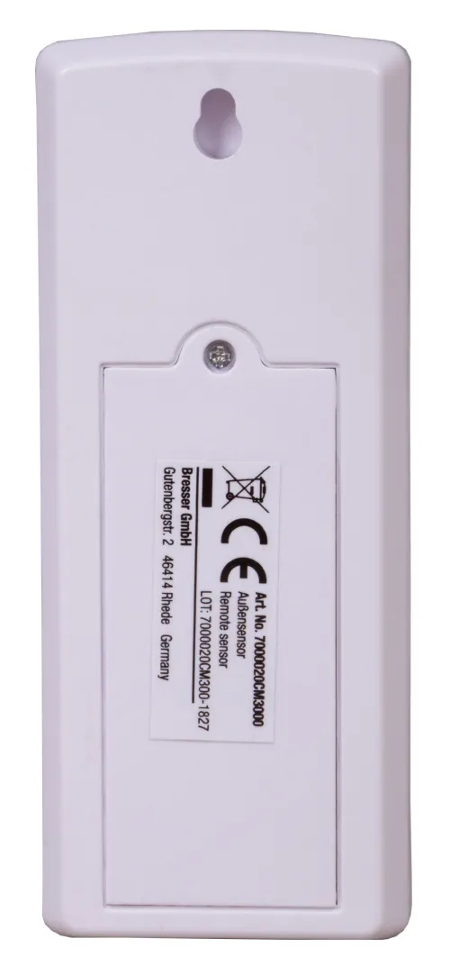 foto zewnętrzny 3-kanałowy czujnik temperatury/wilgotności Bresser do stacji meteorologicznych TemeoTrend WFS/WFW,  3