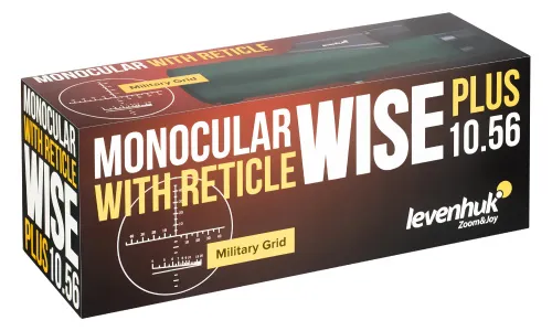 foto monokular Levenhuk Wise PLUS 10x56 z celownikiem,  12