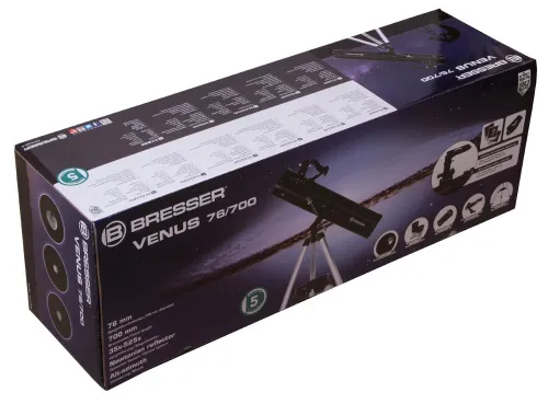 obraz teleskop Bresser Venus 76/700 z adapterem do smartfona,  13