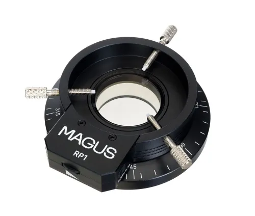 foto lampa pierścieniowa MAGUS LED RP1 z polaryzatorem,  2