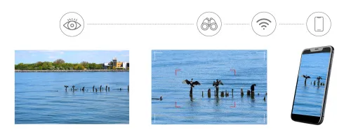 obraz cyfrowy fotomonokular Levenhuk Kelvin Snap ED 8x42,  7