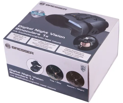 zdjęcie cyfrowa lornetka noktowizyjna Bresser 1–2x z montażem na głowę,  14