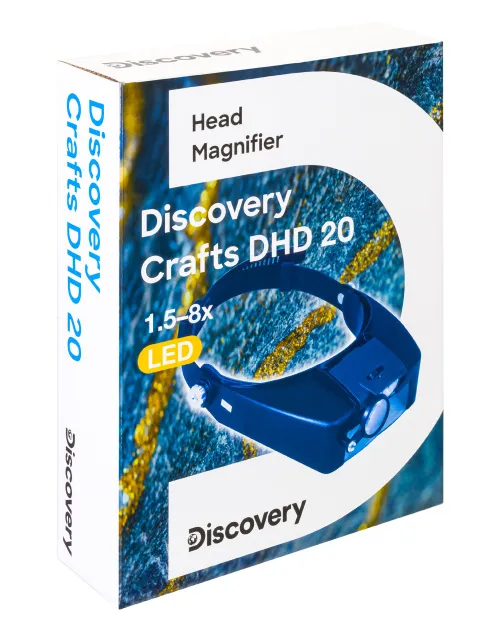 zdjęcie lupa nagłowna Levenhuk Discovery Crafts DHD 20,  10