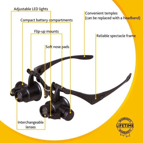 zdjęcie okulary powiększające Levenhuk Zeno Vizor G4,  13