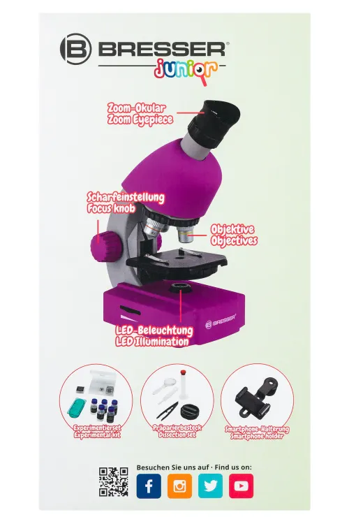 zdjęcie mikroskop Bresser Junior 40x-640x,  12