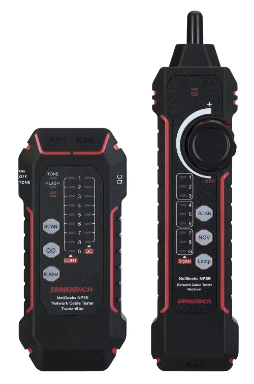 zdjęcie tester przewodów sieciowych Ermenrich NetGeeks NP35,  3