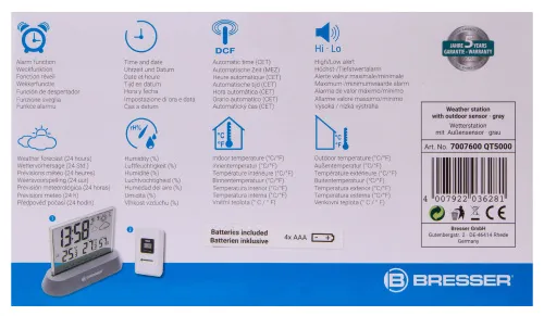 obraz stacja pogodowa Bresser RC, przezroczysta,  17