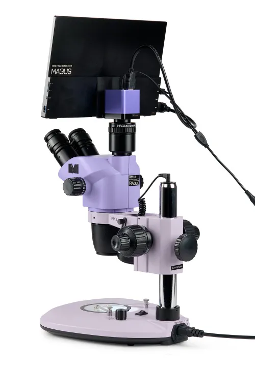foto cyfrowy mikroskop stereoskopowy MAGUS Stereo D8T LCD BASE,  6