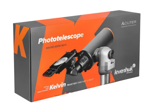 zdjęcie fototeleskop Levenhuk Kelvin MAK90 AZ GOTO Wi-Fi ,  16
