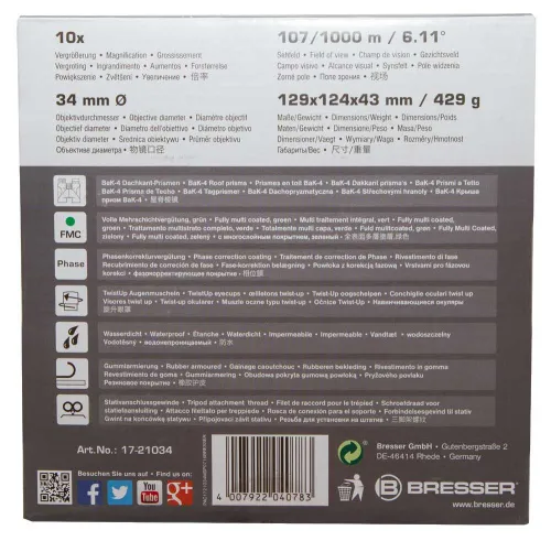 foto lornetka Bresser Pirsch 10x34,  13
