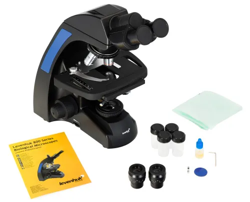 zdjęcie dwuokularowy mikroskop biologiczny Levenhuk 850B,  2