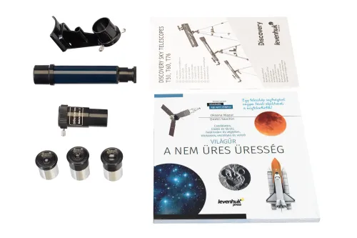 obraz teleskop Levenhuk Discovery Sky T76 z książką,  3