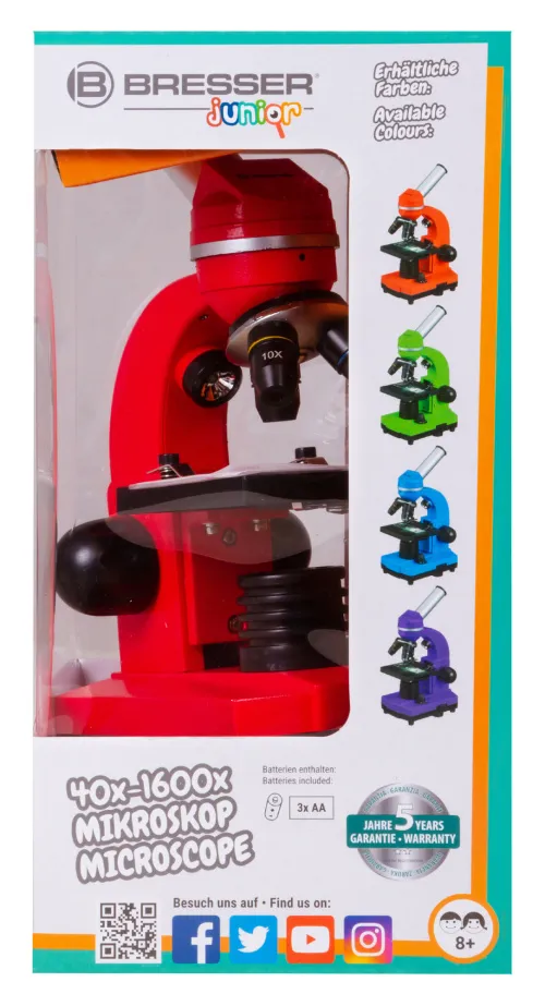 obraz mikroskop Bresser Junior Biolux SEL 40–1600x,  13