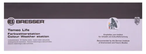 foto stacja meteorologiczna Bresser Temeo Life z kolorowym wyświetlaczem, czarna,  12