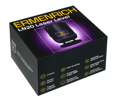 foto poziomica laserowa Ermenrich PLUS LN20,  9