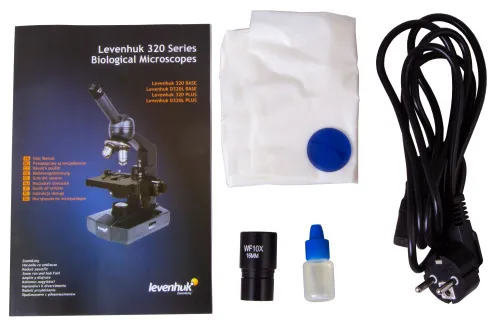 fotografia monokularowy mikroskop biologiczny Levenhuk 320 BASE,  15
