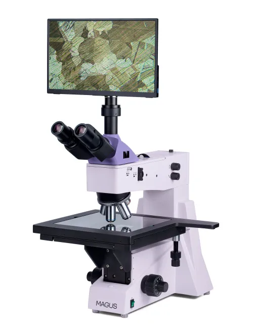 foto mikroskop metalurgiczny cyfrowy MAGUS Metal D650 LCD,  3