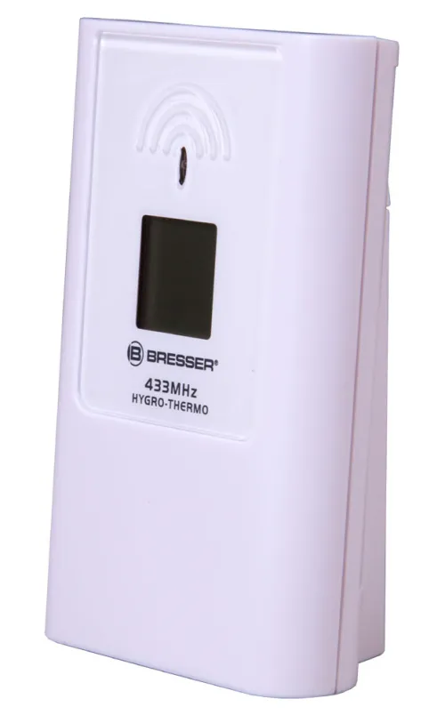 fotografia stacja meteorologiczna Bresser TemeoTrend JC LCD RC (zegar ścienny), czarna,  8