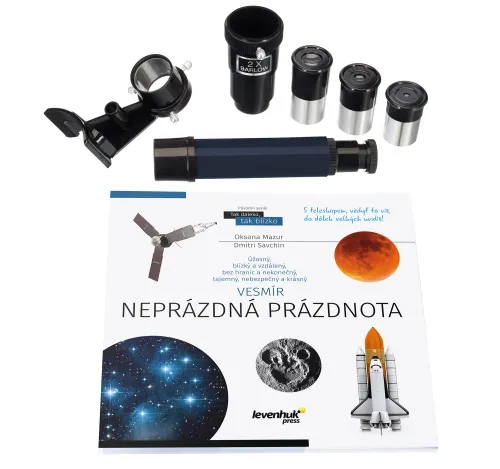 foto teleskop Levenhuk Discovery Spark 769 EQ z książką,  3